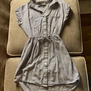 Blue and cream dress size small.